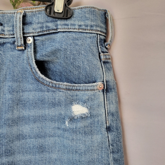 Everlane The Way High Denim Jean Organic Cotton Raw Hem 30 Long - Picture 13 of 16